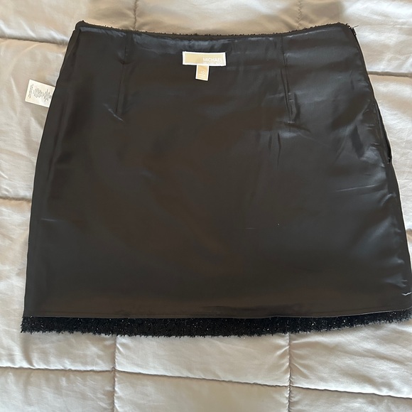 Michael Kors Black Tweed Sparkle Mini Skirt – Size 10 - Picture 11 of 14